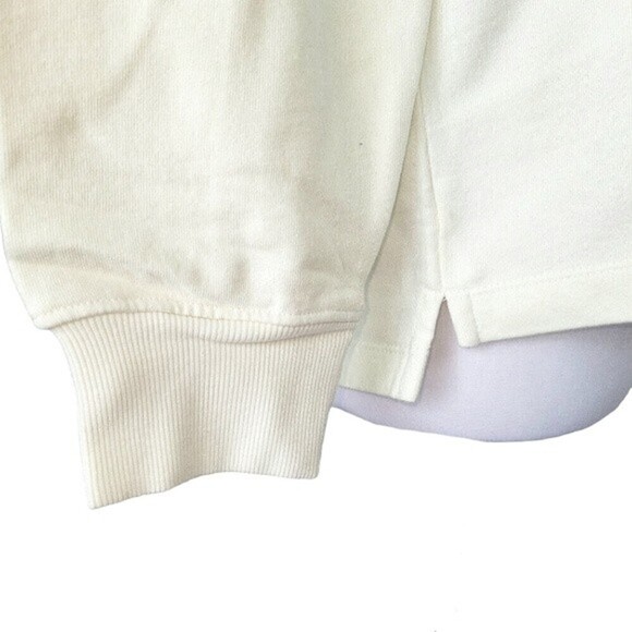 BP Ivory Floral Graphic Oversized Crewneck Sweater Size S NWT - Picture 8 of 12